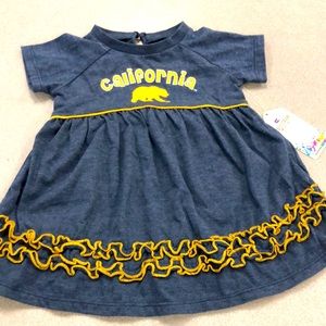 Infant t shirt dress California Golden Bears